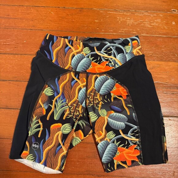 RARE Janji 7" Women's Pace Short Naturaleza Jungle Print, XS - Picture 2 of 4